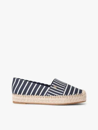 Espadryle na platformie z paskami