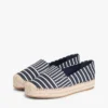 Espadryle na platformie z paskami