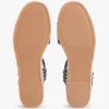 Espadryle na platformie z paskami w stylu bretońskim