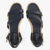 Espadryle na platformie z paskiem skórzanym Espadryle na platformie z paskiem skórzanym