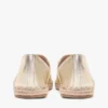 Espadryle TH Monogram z metalicznej skóry