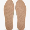Espadryle TH Monogram z metalicznej skóry