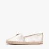 Espadryle TH Monogram z metalicznej skóry