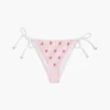 Figi bikini z monogramem na całej powierzchni dola odzieży