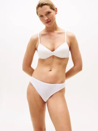 Figi bikini z powtarzającym się logo