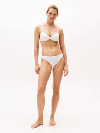 Figi bikini z powtarzającym się logo