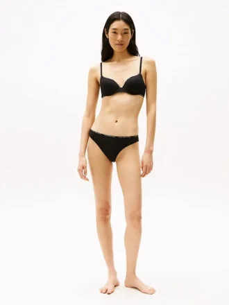Figi bikini z powtarzającym się logo