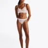 Fioletowe figi bikini z logo Fioletowe figi bikini z logo