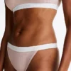 Fioletowe figi bikini z logo Fioletowe figi bikini z logo