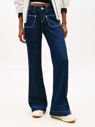 Jeansy Tommy Jeans z niskim stanem i rozszerzanymi nogawkami Jeansy Tommy Jeans z niskim stanem i rozszerzanymi nogawkami
