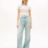Jeansy Tommy Jeans z wysokim stanem i szerokimi nogawkami Jeansy Tommy Jeans z wysokim stanem i szerokimi nogawkami