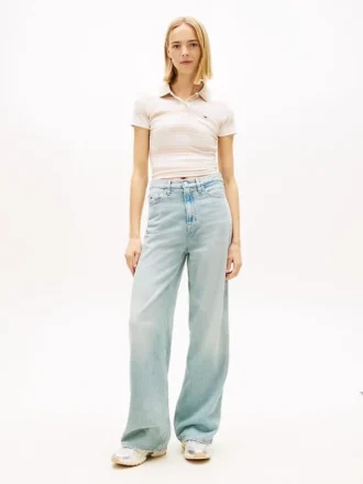Jeansy Tommy Jeans z wysokim stanem i szerokimi nogawkami Jeansy Tommy Jeans z wysokim stanem i szerokimi nogawkami