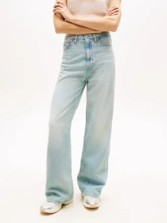 Jeansy Tommy Jeans z wysokim stanem i szerokimi nogawkami Jeansy Tommy Jeans z wysokim stanem i szerokimi nogawkami