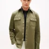 Koszula oversize o regularnym kroju z tkaniny slub twill Koszula oversize o regularnym kroju z tkaniny slub twill