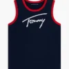 Koszulka bez rękawów dla dzieci z napisem Tommy
