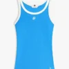 Koszulka bez rękawów z dzianiny prążkowanej z monogramem Koszulka bez rękawów z dzianiny prążkowanej z monogramem