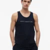 Koszulka bez rękawów z logo Hilfiger Koszulka bez rękawów z logo Hilfiger