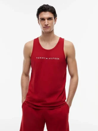 Koszulka bez rękawów z logo Hilfiger