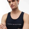 Koszulka bez rękawów z logo Hilfiger Koszulka bez rękawów z logo Hilfiger
