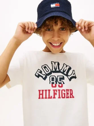 Koszulka dziecięca Tommy Arch Logo Koszulka dziecięca Tommy Arch Logo