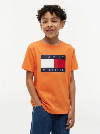 Koszulka dziecięca Tommy z logo flagi Koszulka dziecięca Tommy z logo flagi