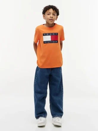 Koszulka dziecięca Tommy z logo flagi Koszulka dziecięca Tommy z logo flagi