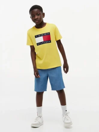 Koszulka dziecięca Tommy z logo flagi