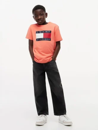 Koszulka dziecięca Tommy z logo flagi Koszulka dziecięca Tommy z logo flagi
