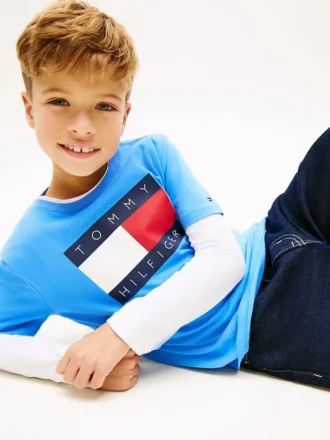 Koszulka dziecięca Tommy z logo flagi