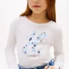 Koszulka dziecięca z kwiatowym monogramem Koszulka dziecięca z kwiatowym monogramem