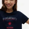 Koszulka dziecięca z logo Tommy z kryształkami Koszulka dziecięca z logo Tommy z kryształkami