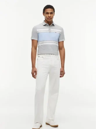 koszulka polo slim fit z elastycznego pikowanego materiau w paski 2 4 330x440 - Koszulka polo Slim Fit z elastycznego pikowanego materiału w paski