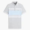 Koszulka polo Slim Fit z elastycznego pikowanego materiału w paski Koszulka polo Slim Fit z elastycznego pikowanego materiału w paski