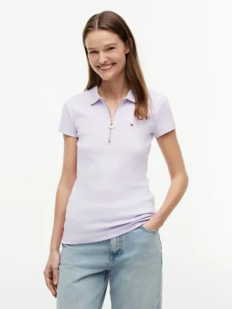 Koszulka polo Slim Fit z zamkiem