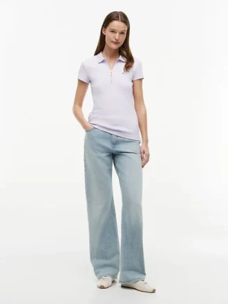 Koszulka polo Slim Fit z zamkiem