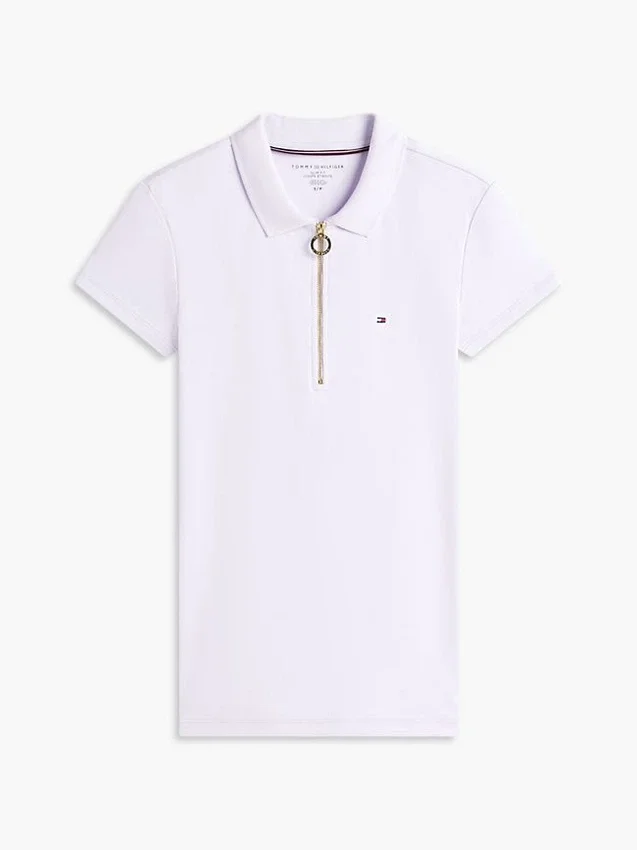 Koszulka polo Slim Fit z zamkiem Koszulka polo Slim Fit z zamkiem