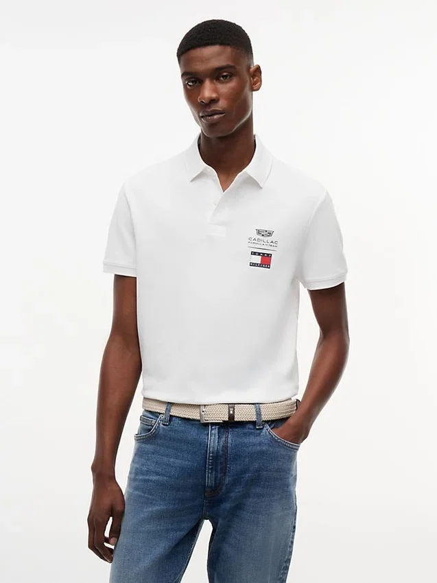 Koszulka polo z logo Tommy x Cadillac F1® Team Koszulka polo z logo Tommy x Cadillac F1® Team