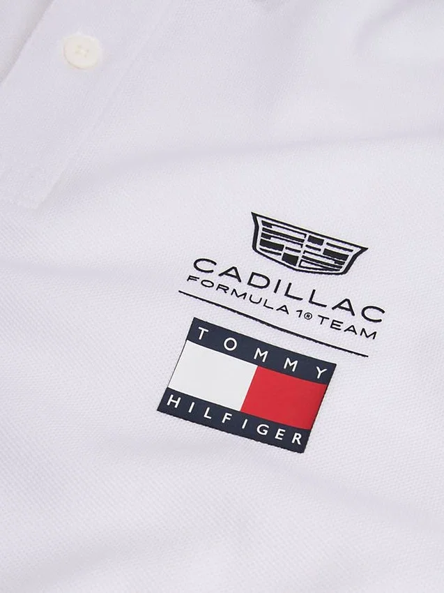 Koszulka polo z logo Tommy x Cadillac F1® Team Koszulka polo z logo Tommy x Cadillac F1® Team