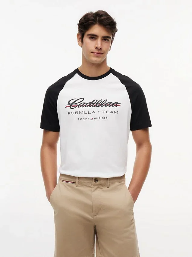 Koszulka raglanowa Tommy x Cadillac F1® Team Koszulka raglanowa Tommy x Cadillac F1® Team