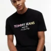 Koszulka Tommy Jeans z logo w stylu gradientowym Koszulka Tommy Jeans z logo w stylu gradientowym