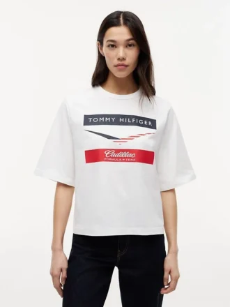 Koszulka Tommy x Cadillac F1® Team Boxy Chevron