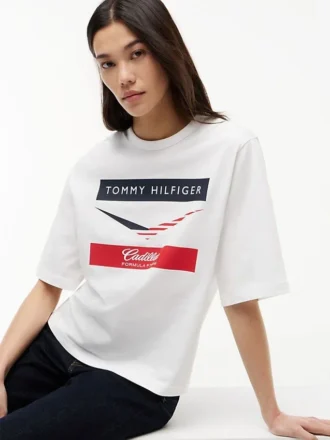 Koszulka Tommy x Cadillac F1® Team Boxy Chevron