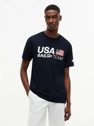 Koszulka z logo Tommy x US SailGP Team