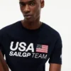 Koszulka z logo Tommy x US SailGP Team Koszulka z logo Tommy x US SailGP Team