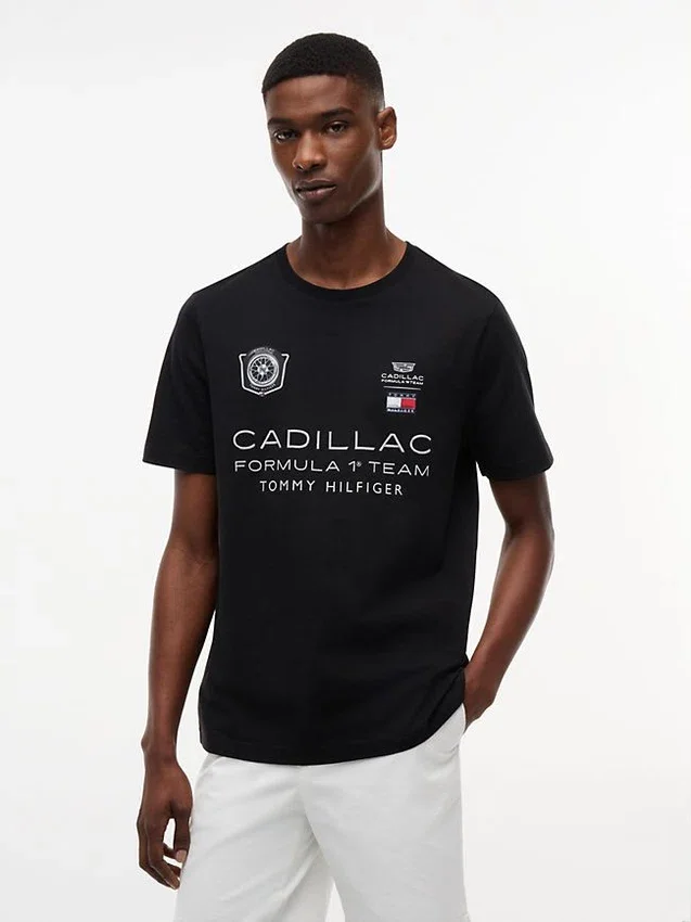 Koszulka z nadrukiem Tommy x Cadillac F1® Team Car Koszulka z nadrukiem Tommy x Cadillac F1® Team Car