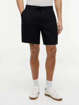 Krój Regular Fit, szorty z mieszanki lnu o długości 8 cali Krój Regular Fit, szorty z mieszanki lnu o długości 8 cali
