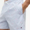 Kropkowane szorty kąpielowe z monogramem o szerokości 5 cali Kropkowane szorty kąpielowe z monogramem o szerokości 5 cali