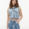 Krótka kamizelka dżinsowa Tommy Jeans Krótka kamizelka dżinsowa Tommy Jeans