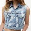 Krótka kamizelka dżinsowa Tommy Jeans Krótka kamizelka dżinsowa Tommy Jeans