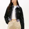 Krótka kurtka jeansowa z zamkiem Tommy Jeans Krótka kurtka jeansowa z zamkiem Tommy Jeans